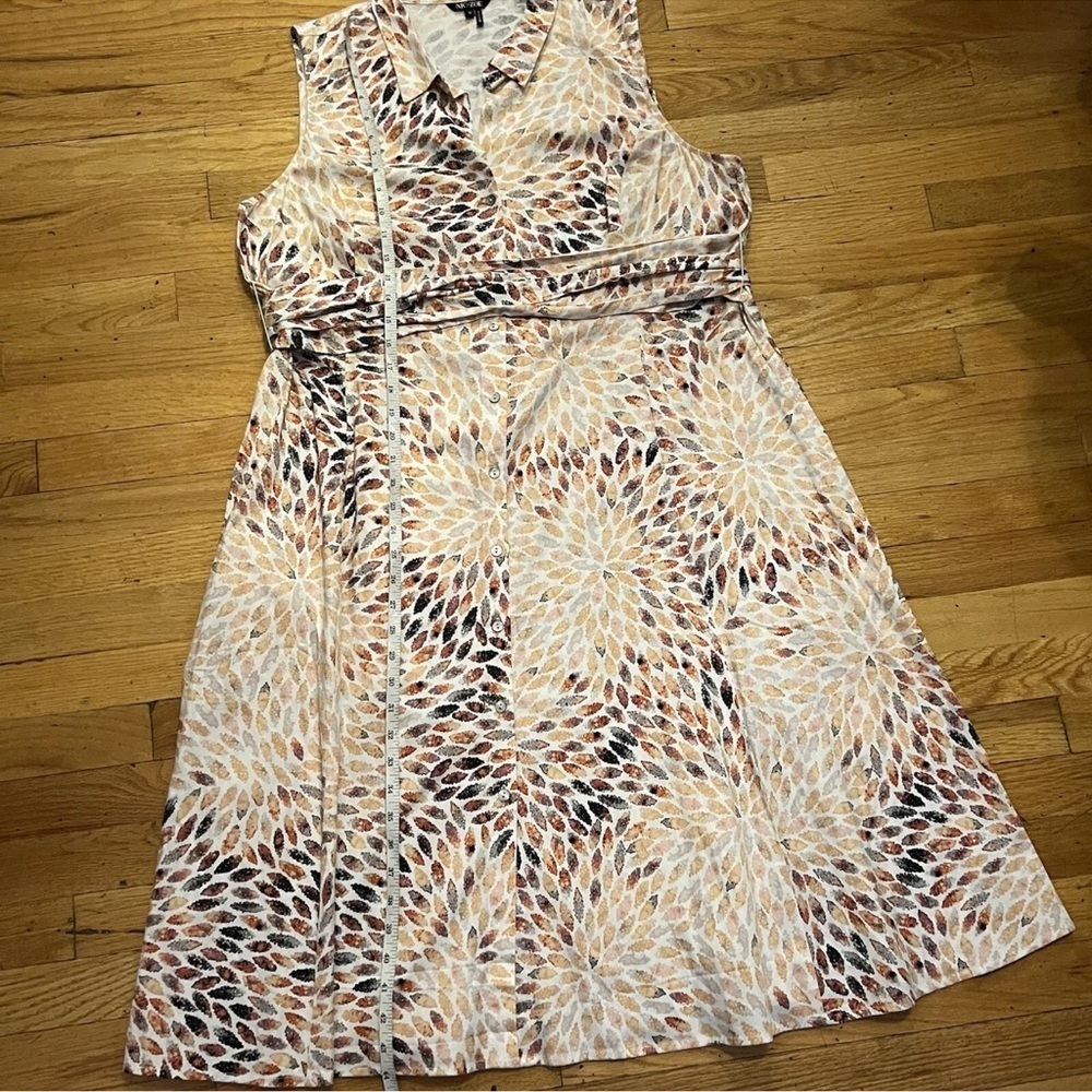 Nic+Zoe size 1X falling leaves sleeveless knee length dress - Picture 5 of 8
